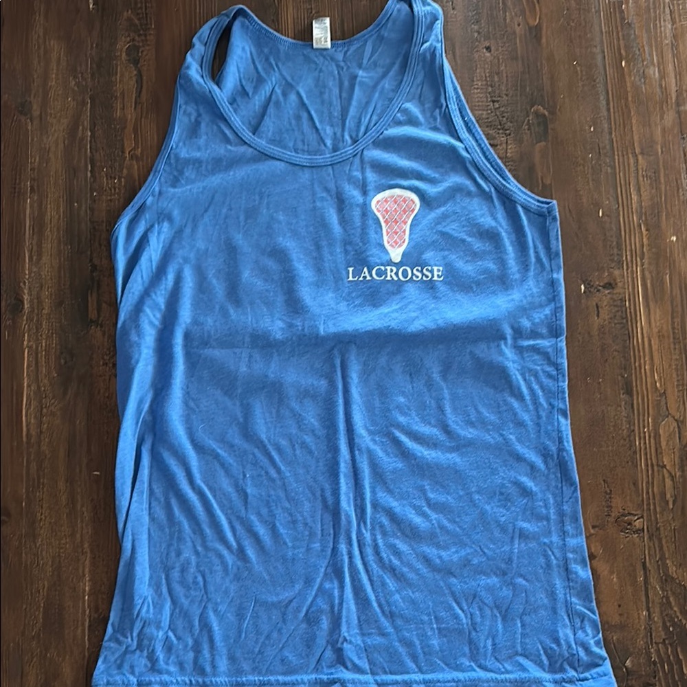Lacrosse Blue Tank Top